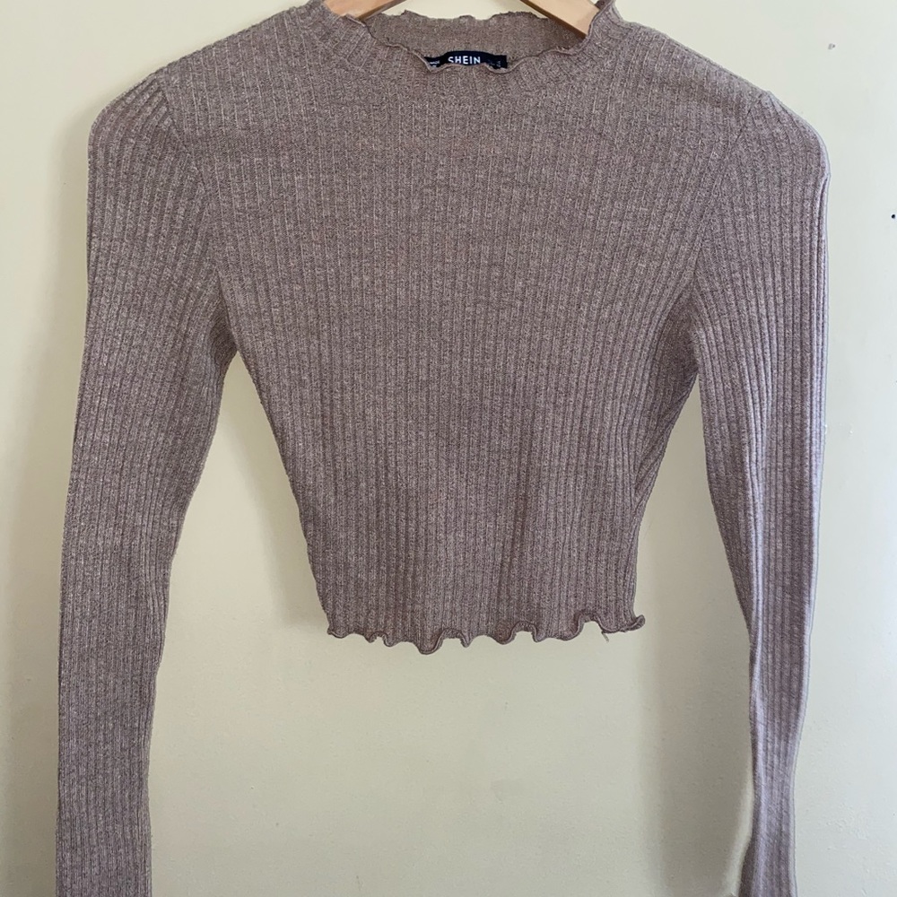 Long sleeve crop top from SHEIN